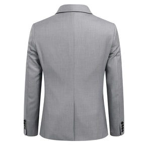 2-Piece Slim Fit Simple Designed Grey Suit