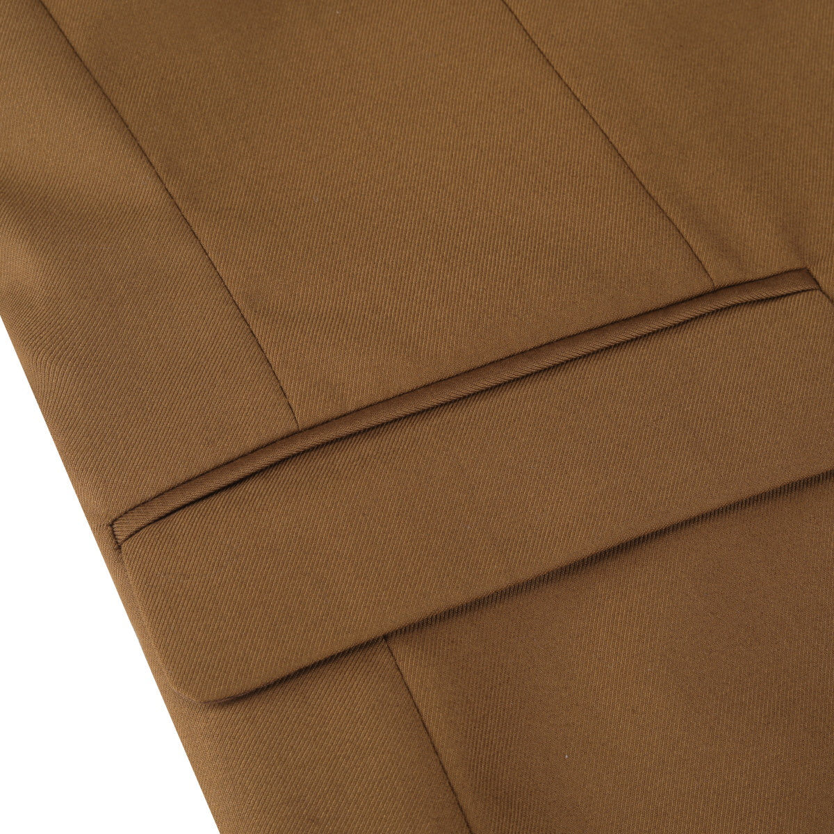 Coffee # Men's slim fit 2-piece suit with two-button closure and notch lapel, solid coffee formal blazer jacket with matching flat-front trousers, versatile business wear for office, wedding, prom and daily occasions, isolated on white background.