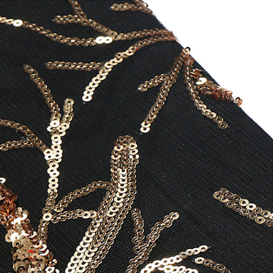 Black # Men's slim fit 2-piece sequin dinner tuxedo, 1-button notched lapel single-breasted suit jacket with matching trousers, stylish black sparkling sequin prom suit for party, club, wedding, banquet and formal events, isolated on white background.