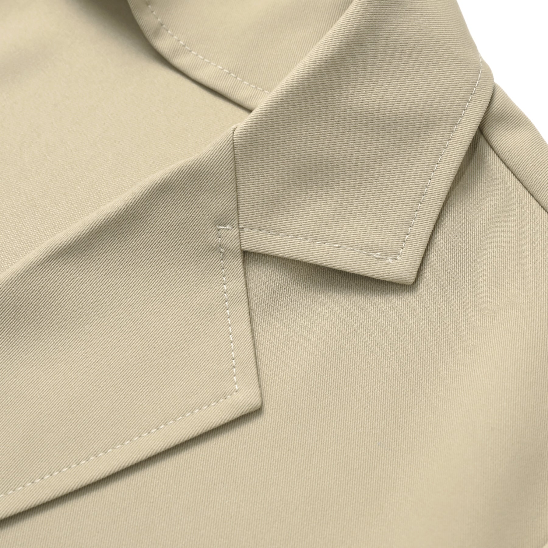 Light Khaki # Men's short sleeve Hawaiian summer suit with spread collar and two-button closure, leaf printed casual set with matching shorts, slim fit single-breasted polyester outfit for vacation, beach, cruise, luau and daily summer wear, isolated on white background.