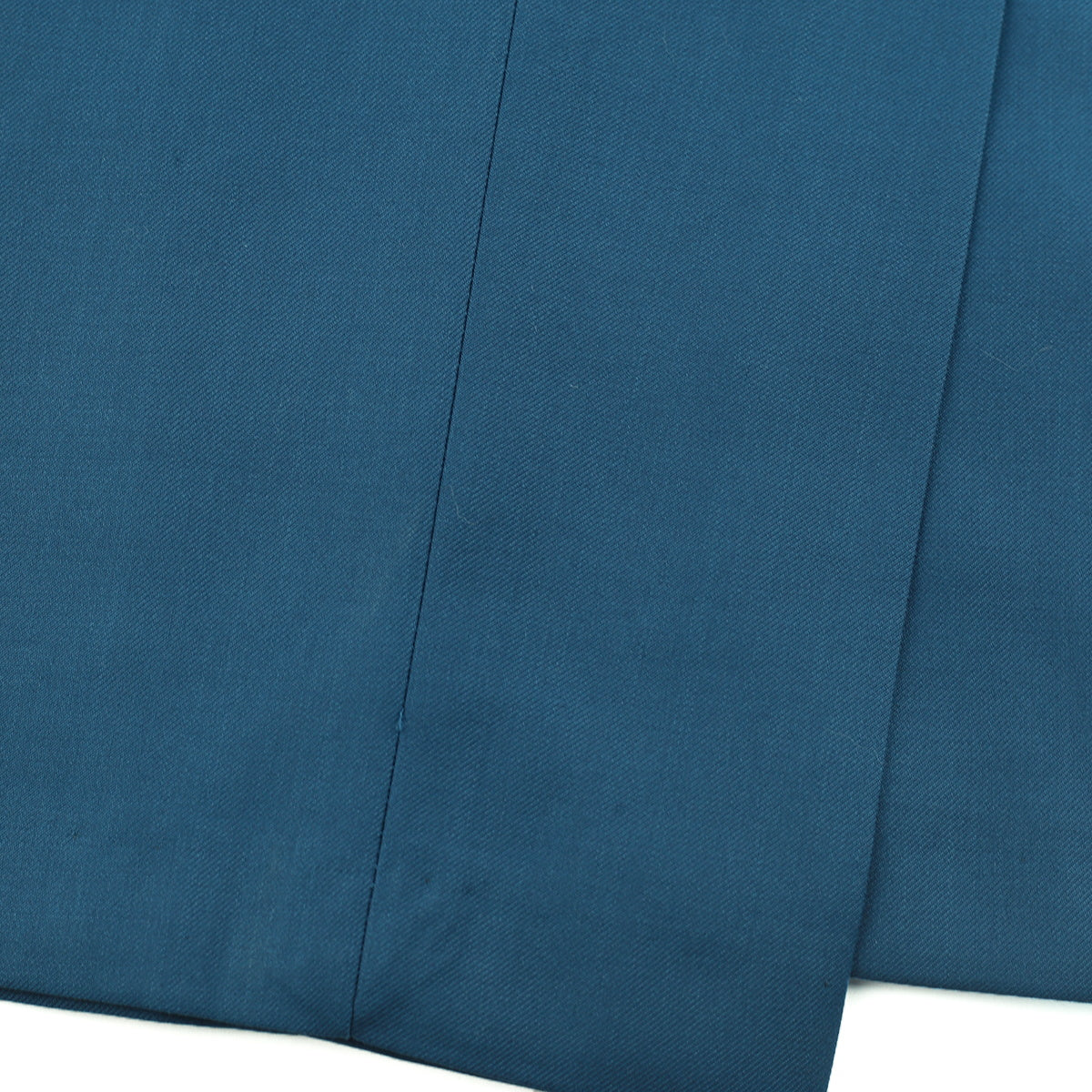 Blue # Men's classic slim fit stretch flat front dress pants with extended waist strap and slanted side pockets, comfortable polyester viscose blend slacks for business, office, wedding and daily wear, isolated on white background.