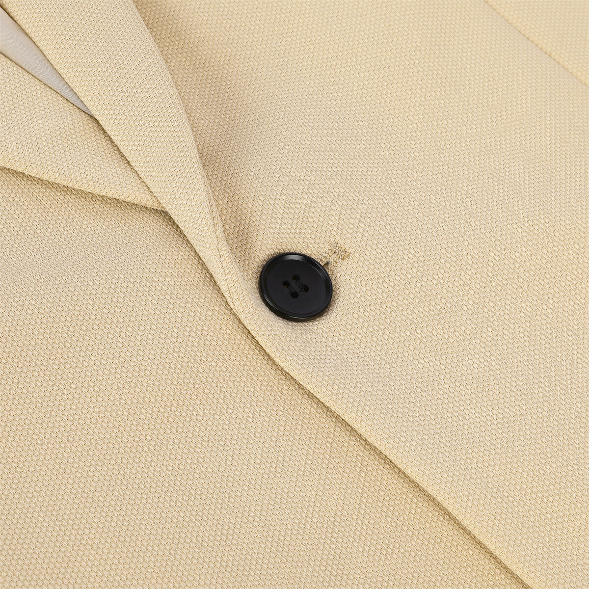 Khaki # Men's slim fit sport coat business daily blazer with notched lapel and 1-button single-breasted closure, khaki solid blazer jacket with 4-button cuffs and slightly padded shoulders, lightweight breathable polyester fully lined for business, office, wedding, party and daily wear, isolated on white background.