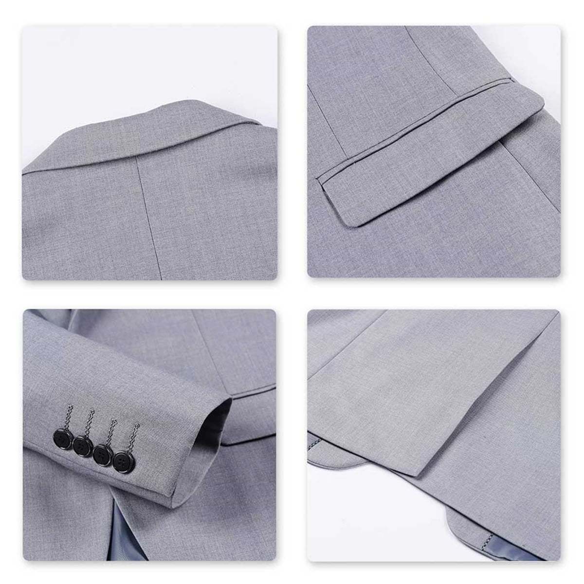 Mens Slim Fit Blazer Jacket Two-Button Notched Lapel Casual Suit Jacket WHOLESALE - Cloudstyle