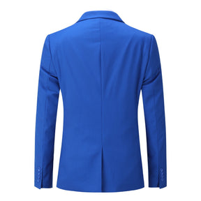Mens 3 Piece Dress Suit Formal Casual Tux Vest Trousers Dark Blue