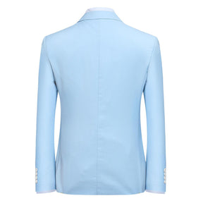 Baby Blue Casual Blazer Slim Fit Business Blazer