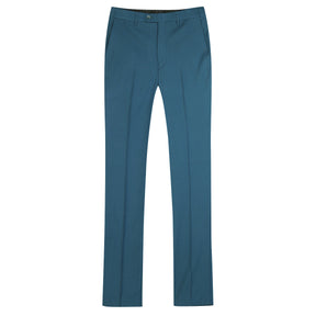 2-Piece Slim Fit Simple Designed Sea Blue Suit