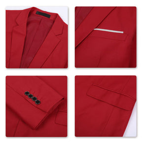 Red Stylish Blazer One Button Casual Blazer