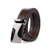 Electroplated Curve Shape Automatic Buckle Belt 4 Colors