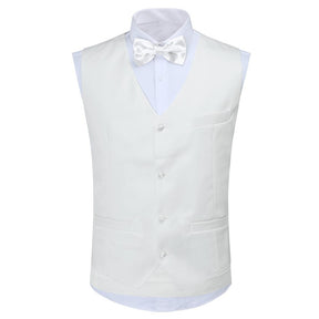 White Swallowtailed Dinner Suit 3-Piece Slim Fit Suit