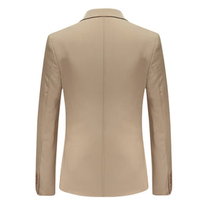 Two Piece Khaki Suit One Button Suit