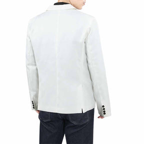 Men's Slim Fit Casual Blazer Jacket White