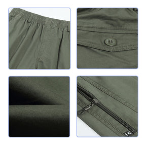 Loose Flat Front Shorts SeaGreen