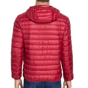 Hooded Lightweight Water-Resistant Jacket Red