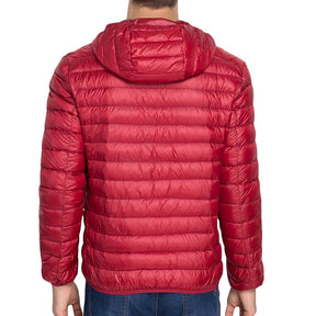 Hooded Lightweight Water-Resistant Jacket Red