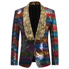 Modern Fit Sequin Blazer motley - Cloudstyle