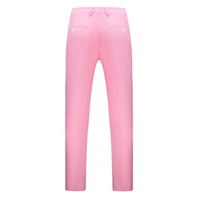 Baby Pink Modern Fit Straight Leg Classic Pants