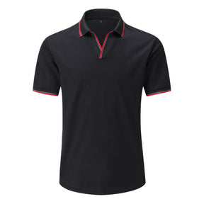 Black Series Polos Turn-Down Collar Shirt