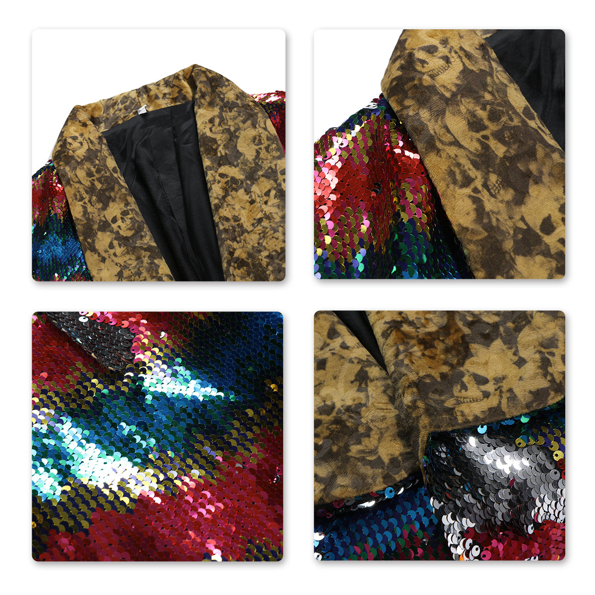 Modern Fit Sequin Robe Motley - Cloudstyle