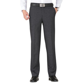 Dark Grey Modern Fit Thick Suit Dress Pants