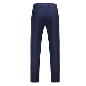 Navy Modern Fit Straight Leg Classic Dress Pants