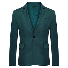 Men's Slim Fit Casual Blazer Jacket DarkGreen