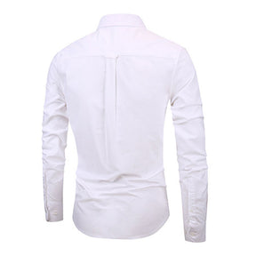 Slim Fit White Stylish Cotton Shirt Dress and Casual Shirt-Cloudstyle