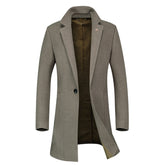 Casual Wear Woolen Overcoat 4 Colors - Cloudstyle