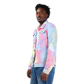 Men's Jacket Casual Lightweight Rainbow Color Prtinted Outwear Coat