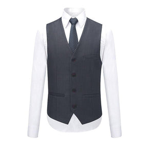 Nardo Grey 3-Piece Suit Slim Fit Two Button Suit