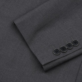 Slim Fit One Button Casual Grey 3-Piece Suit