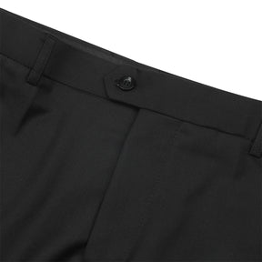Slim Fit One Button Casual Black 3-Piece Suit