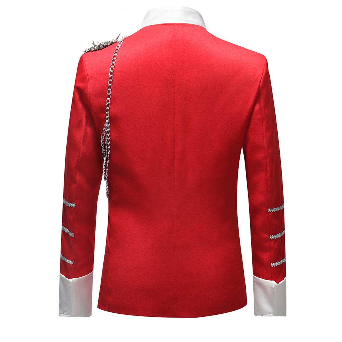 Modern Fit Coattail Blazer Red - Cloudstyle