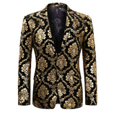 Modern Fit Paisley Floral Blazer 4 Colors - Cloudstyle