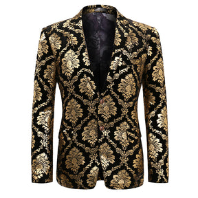 Mens Modern Fit Floral Blazer 4 Colors - Cloudstyle