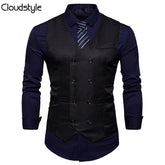 Slim Fit Durable Casual Vest Black