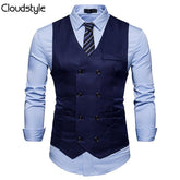 Slim Fit Durable Casual Vest Navy