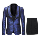 Cloudstyle-On Sale-3-Piece Slim Fit Paisley Suit-Front