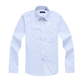 Slim Fit Pinstripe Shirt White