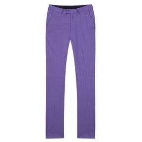 2-Piece Slim Fit Notched Lapel Violet Suit
