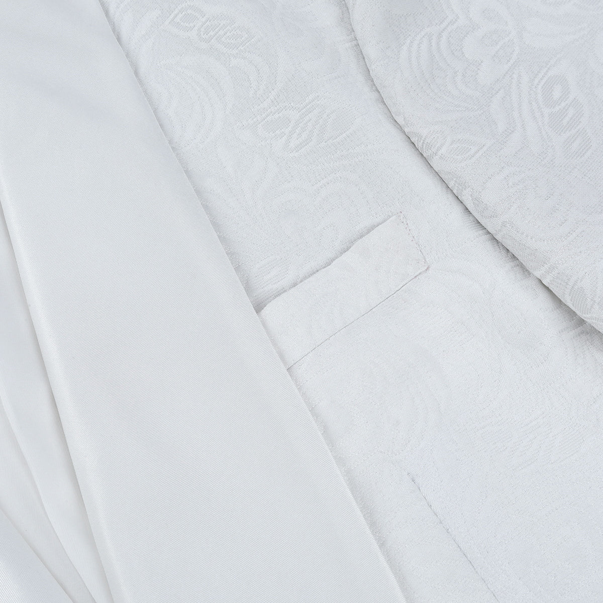 Paisley Suit 2-Piece Slim Fit Print Suit White