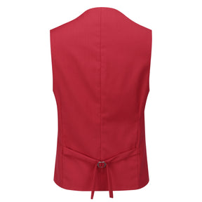 Slim Fit One Button Casual Red 3-Piece Suit