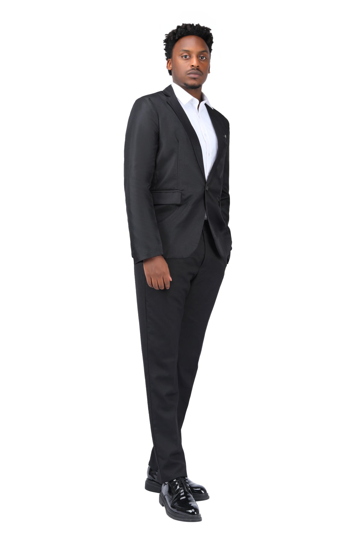 Men's Casual Suit Jacket Slim Fit Lightweight Blazer Coat Black