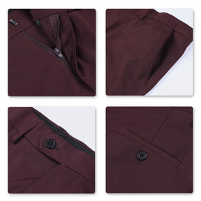 Two Piece Brick-Red Suit One Button Suit