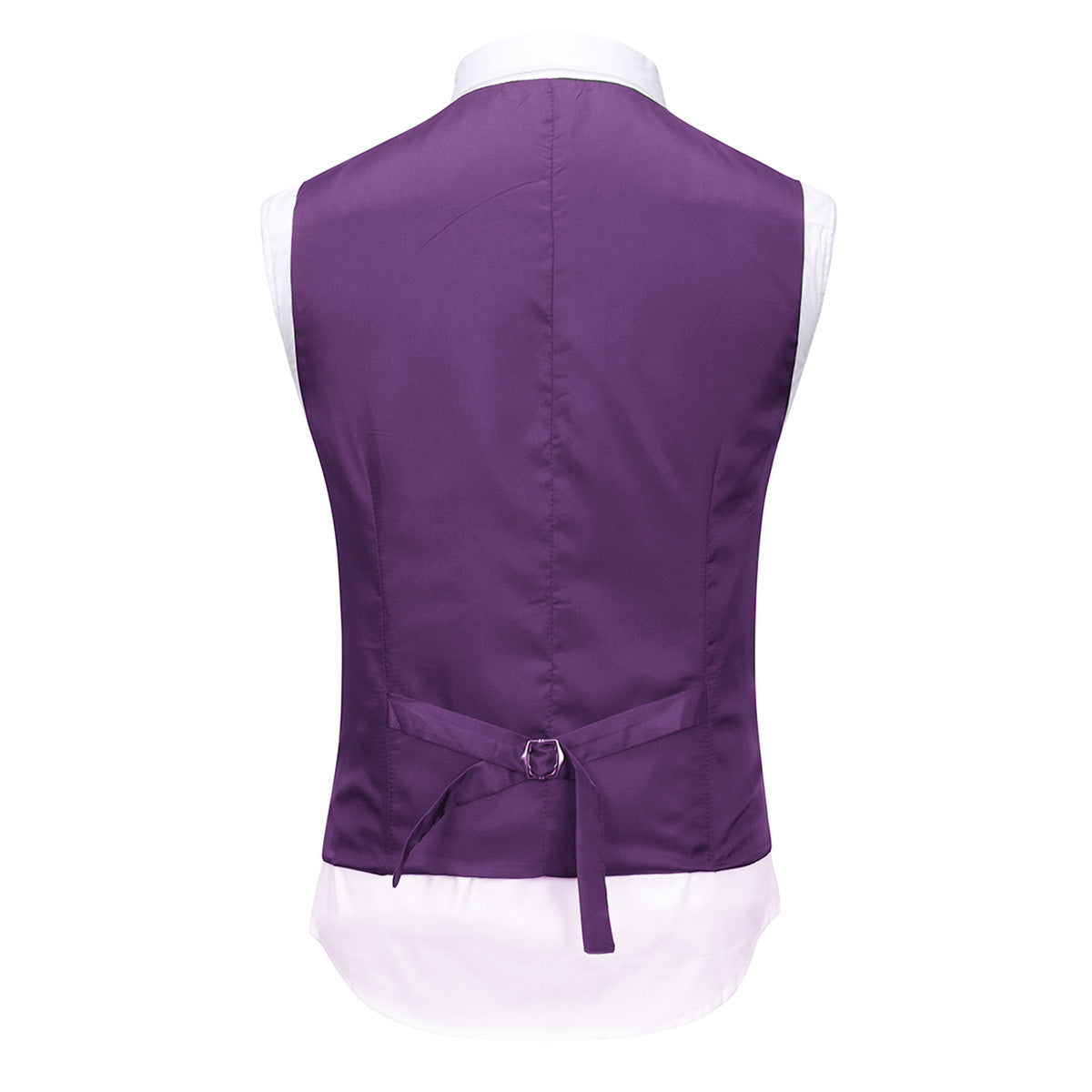 3-Piece Notched Lapel Casual Suit Purple