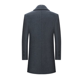 Men's Lapel Two Button Coat Grey