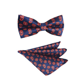 Paisley Skinny Bow Tie Set 13 Styles - Cloudstyle