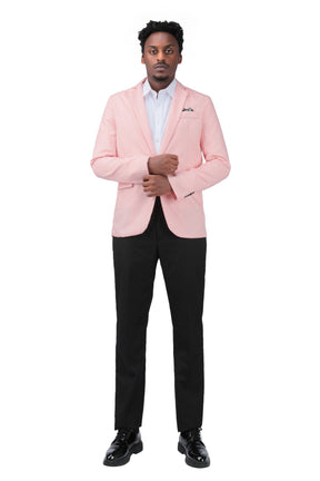 Men 3 Piece Suit Pink With Black | Wedding Slim Fit Suit | Party Wear Suits  | Sainly– SAINLY