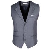 Slim Fit Grey Classic Formal Vest