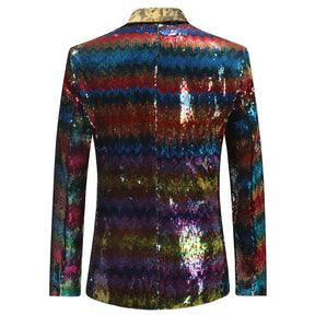 Modern Fit Sequin Blazer motley - Cloudstyle