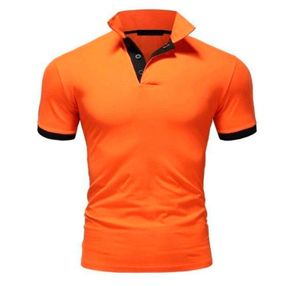 Essential Polos Navy & Orange Classic Polo Shirt